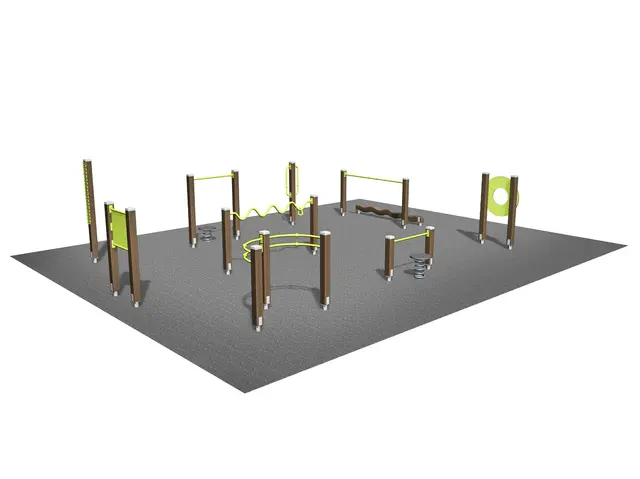 Senior park M mørk brun/limegrønn L1070 x B850 x H212 cm 