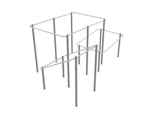 Dash Parkour cage M L485 x B309 x H241 cm