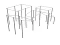 Dash Parkour cage L L592 x B512 x H241 cm