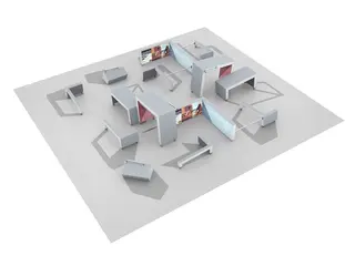 Dash Parkour spot S1 L785 x B700 x H150 cm