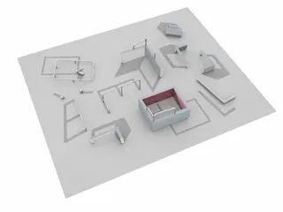 Dsh Parkour Spot S4 L693 x B899 x H158 cm