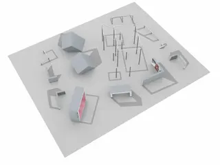 Dash Parkour spot M2 L1195 x B900 x H241 cm
