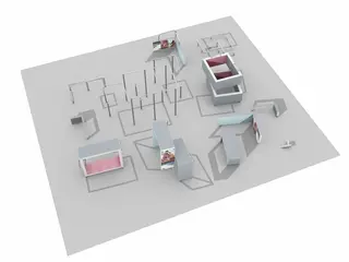 Dash Parkour spot L1 L1265 x B1097 x H245 cm