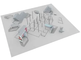 Dash Parkour spot L2 L1292 x B1095 x H245 cm