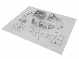 Dash Parkour spot S2 L900 x B701 x H157 cm