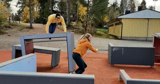 Tag 1 - høyt og lavt L1086 x B895 x H150 cm