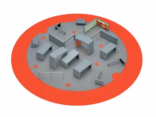 Tag 2 - over og under L975 x B929 x H150 cm