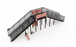 Fitness stairs I-model