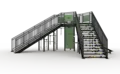 Fitness stairs U-model Meadow