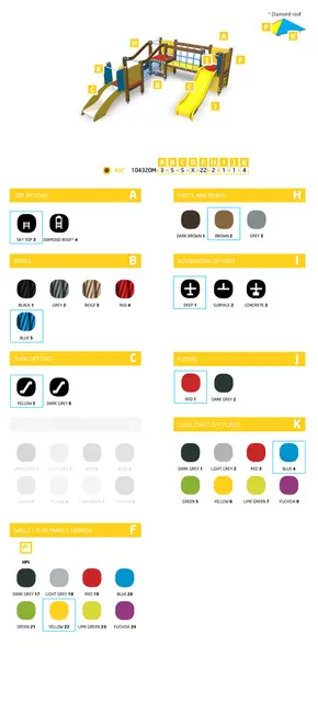 ABC Marcus lekeapparat L464 x B392 x H169 cm 