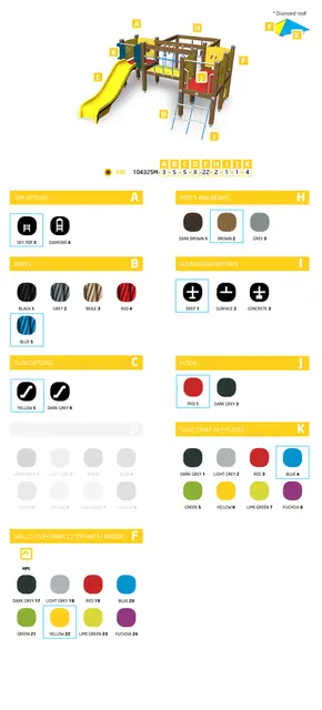 ABC Lucas lekeapparat L456 x B330 x H169 cm 