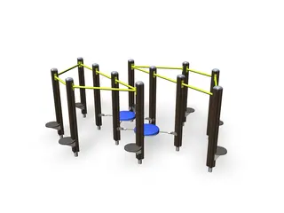 Senior sport circular track L294 x B348 x H139 cm