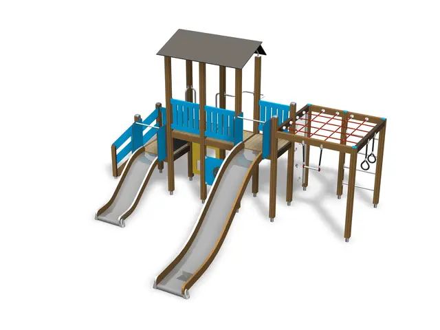 Finno Aktivitetstårn lime L563 x B431 x H332 cm 