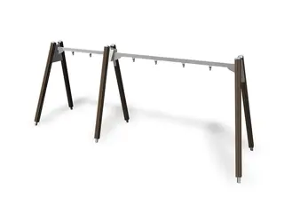 Finno huskestativ lavt for 3 husker L566 x B153 x H230 cm
