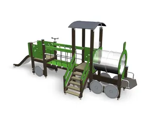 Finno Tog inkl vogn med sklie L658 x B173 x H274 cm