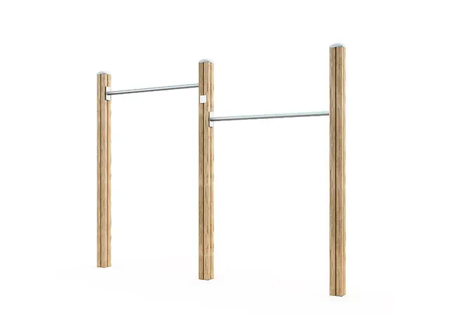 Clover turnstenger med 2 høyder bred L241 x B10 x H189 cm 