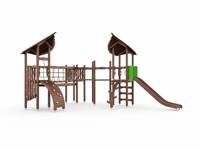 Flora goblins lekeapparat brun L502 x B733 x H382 cm 