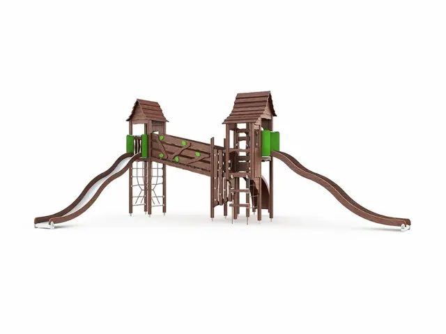 Flora eventyråsen lekeapparat brun L897 x B680 x H397 cm 
