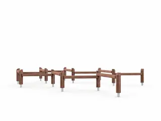 Flora Goblins balansebane brun L405 x B249 x H55 cm