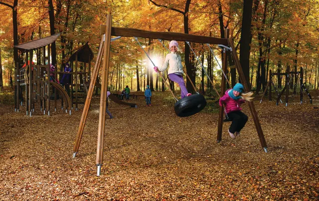 Flora dobbelt huskestativ brun L396 x B157 x H285 cm 