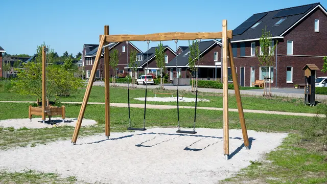 Flora dobbelt huskestativ natur L396 x B157 x H285 cm 