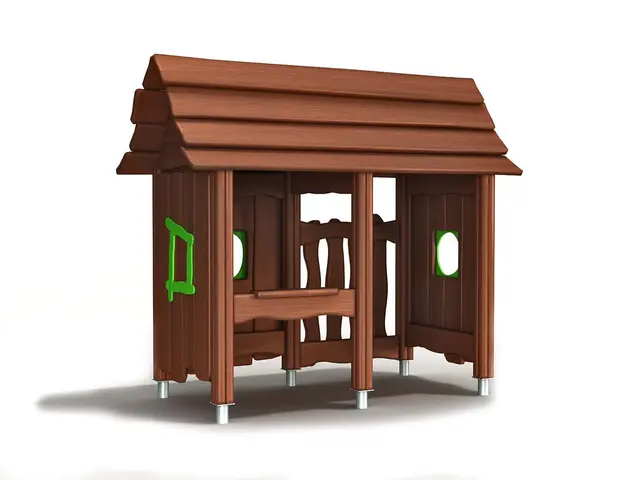 Flora lekehus stort brun L200 x B98 x H202 cm 