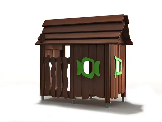 Flora lekehus stort brun L200 x B98 x H202 cm 