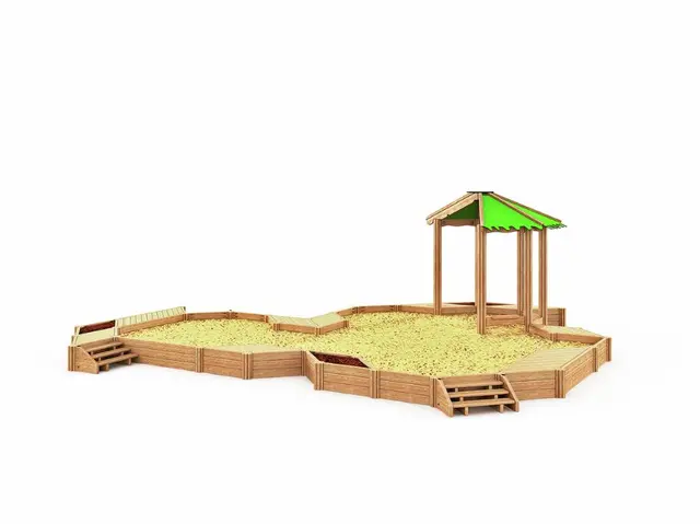 Flora Mojave sandkasse natur L796 x B737 x H255 cm 