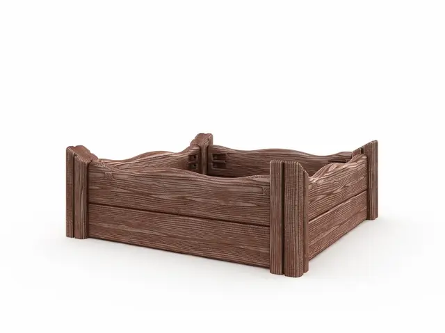 Flora plantekasse brun L89 x B89 x H32 cm 