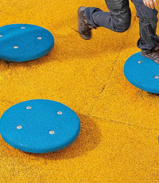 Balanseplate med gummi L45 x B45 x H30 cm 