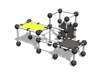 Cloxx Parkour spider cage XS L288 x B177 x H150 cm