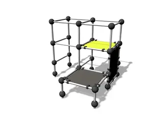 Cloxx Parkour spider cage S L242 x B242 x H229 cm