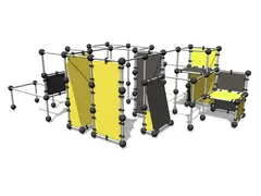 Cloxx Parkour spider cage L L796 x B503 x H260 cm