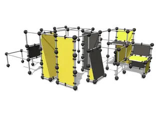 Cloxx Parkour spider cage L L796 x B503 x H260 cm