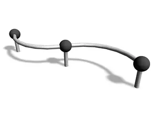 Cloxx Parkour precision beam L177 x B177 x H45 cm