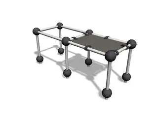 Cloxx Parkour vault box grey L241 x B99 x H103 cm