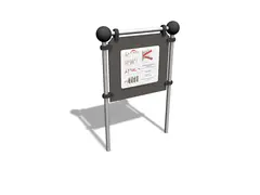 Cloxx Parkour info sign L131 x B20 x H188 cm