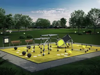 Cloxx Parkour area 5 L1300 x B1000 cm