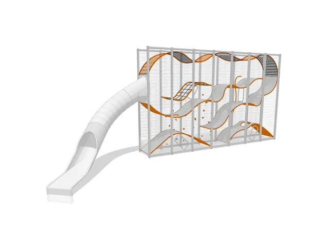 Wall Holla 7 med utvendig sklie L1244 x B384 x H490 cm 