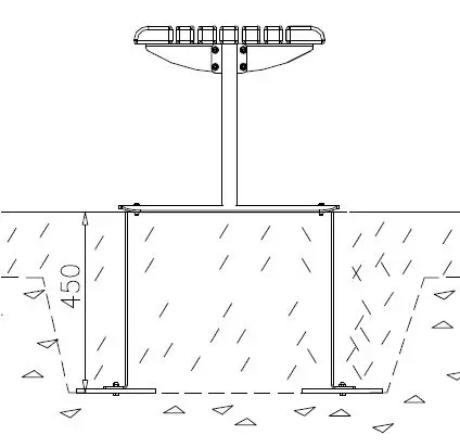 Nedgravingsfundament  parkmøbler Lappset Pakke à 4 stk 