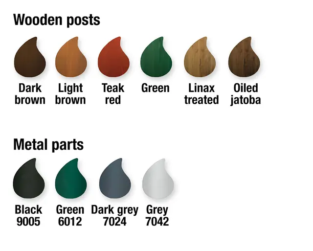 Båstad parkbenk med rygg lys brun L195 x B66 x H88 cm 