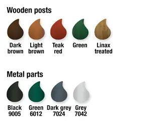 Scandinavia parkbenk med armlene L180 x B54 x H75 cm