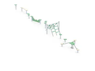 Balansebane rett L1100 x B150 x H100 cm