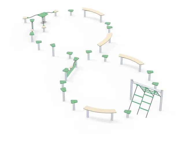 Balansebane åttetall L880 x B400 x H100 cm 