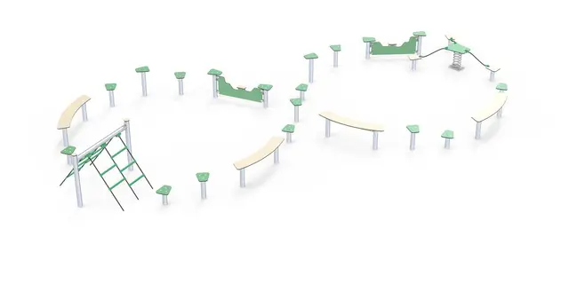 Balansebane åttetall L880 x B400 x H100 cm 