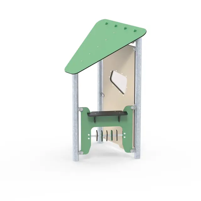 Beca lekehus med vindu og lekepanel L100 x B92 x H172 cm 