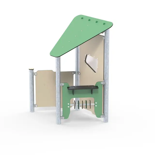 Bibi lekehus med lekepanel og bord L162 x B92 x H172 cm 