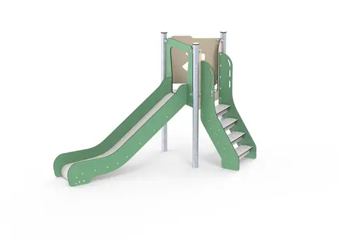 Bard sklie med trapp L270 x B131 x H172 cm