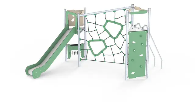 Benja klatresystem med sklie L531 x B265 x H272 cm 