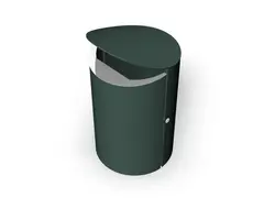 Kita avfallsdunk 60 l gr&#248;nn RAL 6012 &#216;40 x H72 cm